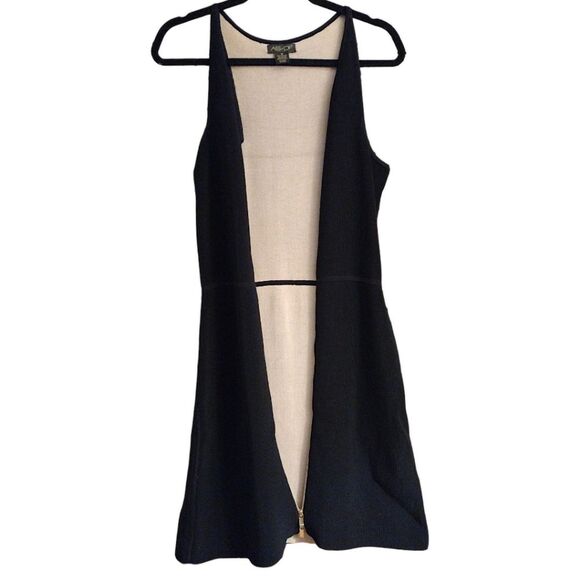 AS by DF Bound Zipper Front Dress, Black w/ Gold Zipper, Size Medium - Picture 6 of 8